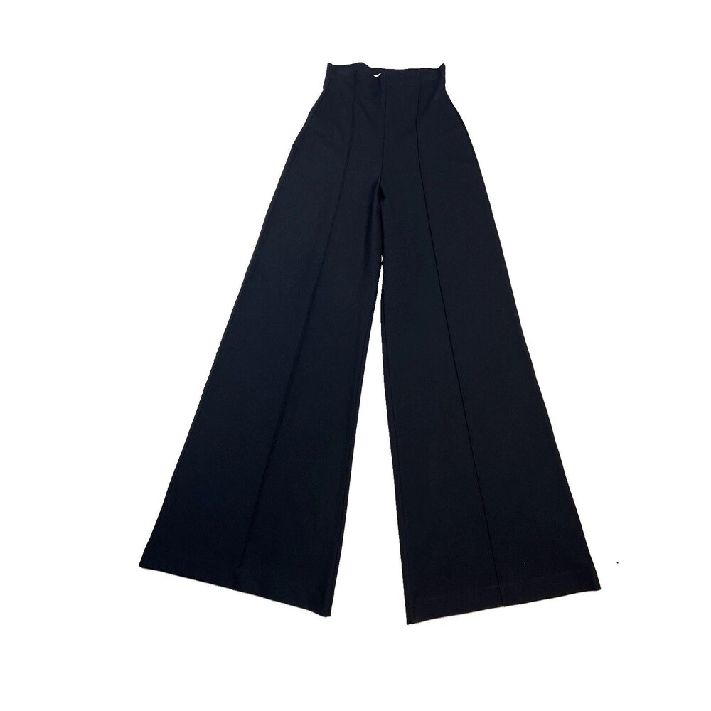 Ripley Rader Ponte Knit Standard Wide Leg Pants Women’s 3 M Black Pull On